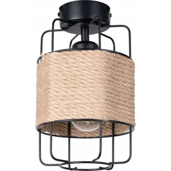 Stropní Svítidlo kulatý SOLLUX LIGHTING 15 x 15 cm černý