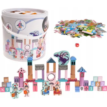 Dřevěná hračka Dřevěný Hrad s Rytíři