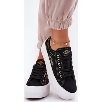 Dámské tenisky Dámské textilní tenisky na platformě Lee Cooper LCW-25-31-3431L Barva: Černá, Velikost: 38