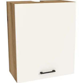 Kuchyňská skříňka Horní kuchyňská skříňka nad digestoř 60/72 CAPRI, korpus Dub Evoke, dvířka Bílá Matná