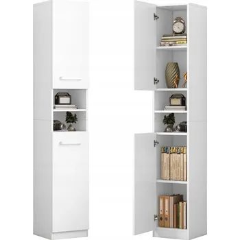 Knihovna Regál Rebiko 32 cm x 180 cm x 30 cm bílý