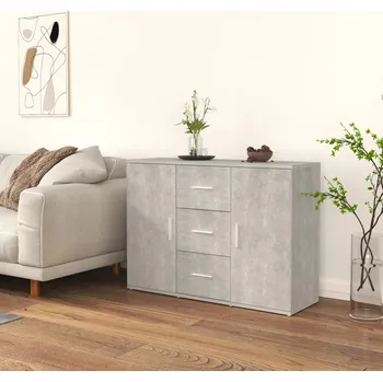 Příborník do zásuvky vidaXL Příborník betonově šedý 91x29,5x65 cm kompozitní dřevo