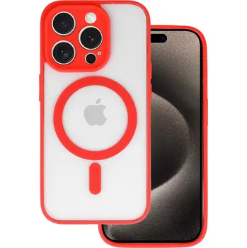 Pouzdro na mobilní telefon Zadní kryt Acrylic Color Magsafe pro Iphone 11 červený
