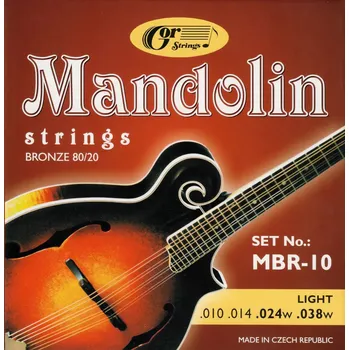 Struna pro kytaru a smyčcový nástroj Gorstrings Mandolin MBR10 1038w + E + prodloužená záruka 3 roky