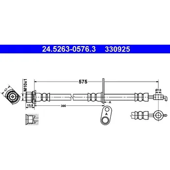 Brzdová hadice Brzdová hadice ATE 24.5263-0576.3