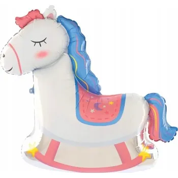 Balónek Fóliový balónek Kůň Houpací koník 84x83cm