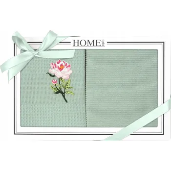 Utěrka Kuchyňská utěrka bavlněné hadříky do kuchyně květ zelený sada 2ks