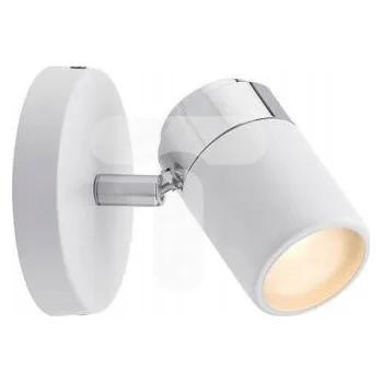 Bodové svítidlo Nástěnný reflektor / lampička ZYLI GU10 1x10W IP44 bílá / chrom / kov PL66710