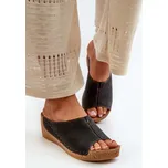 Pohodlné Dámské Sandály Na Klinu Inblu NG000002 Barva: Černá, Velikost: 41