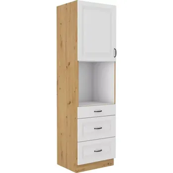 Kuchyňská linka Kuchyňská skříň Stipe na vestavenou troubu 60 DPS 210 3S 1F bílá/dub artisan - doprava zdarma - SLEVA 3% s kodem radost25