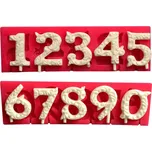 Cesil Silikonová forma Číslice se vzorem 3,5 cm