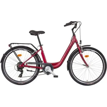 Městské kolo LIBERTY Městské jízdní kolo VIA 6spd 26" 2025 (pevná vidlice) rubínové