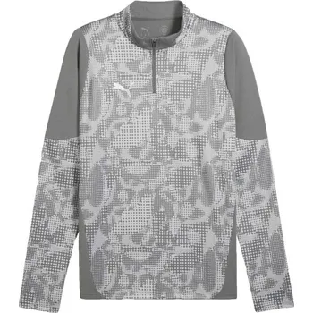 Pánská mikina Pánská sportovní mikina Puma TEAMCUP TRAINING 1/4 ZIP TOP L Šedá, Bílá