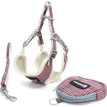 Postroj pro psa Zappi sportovní postroj s vodítkem | 32 – 53 cm Barva: Hnědá, Obvod hrudníku: 32 - 38 cm