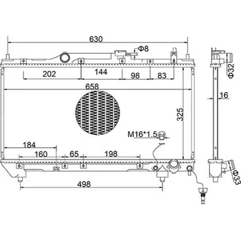 Chladič motoru Chladič, chlazení motoru HART 644 094