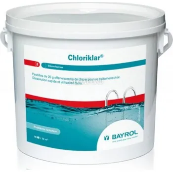 Bazénová chemie BAYROL Chloriklar 3 kg, chlorové 20g tablety pro šokovou dezinfekci bazénové vody