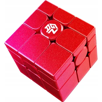 Hlavolam SADA ORIGINÁLNÍ KOSTKA 3x3x3 GAN Mirror M UV KOSTKA 3x3 ČERVENÁ ZRCADLOVÁ