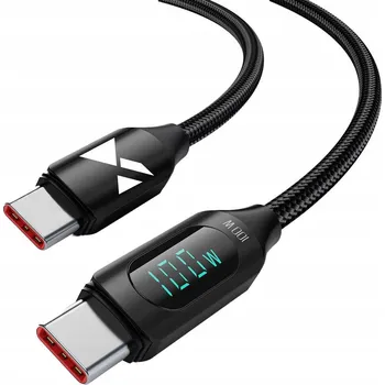 Datový kabel Kabel Wozinsky USB typ C - USB typ C 1 m černý