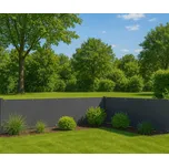 MultiGarden Balkonová zástěna s kováním 150x500 cm stínící síť + montážní prvky šedá