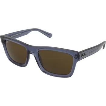 Sluneční brýle Ray-Ban Warren RB4396, lesklé modré/hnědé