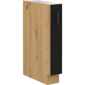 Kuchyňská linka Kuchyňská skříňka Molly 15 D CARGO BB černá/dub artisan - SLEVA 3% s kodem radost25