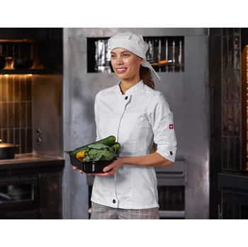 Pracovní bunda s 3/4 rukávy dámská e.s.fusion velikost S bílá Strauss