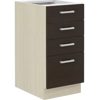 Kuchyňská linka Kuchyňská skříňka Christo 40D-4S-BB dub ferrara/legno tmavé - SLEVA 3% s kodem radost25