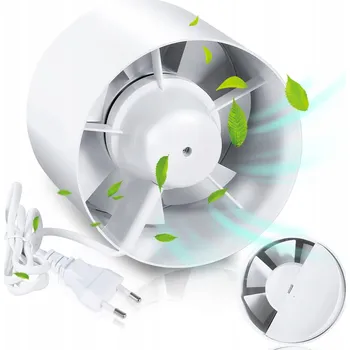 Domácí ventilátor KANÁLOVÝ VENTILÁTOR DO KOUPELNY DOMÁCÍ TICHÝ STROPNÍ STĚNOVÝ 150mm