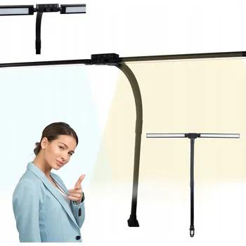 Lampička LED STOLNÍ LAMPA S NASTAVENÍM JASU, KRESLÍŘSKÁ, 600 LUMENŮ, SE SVĚRKOU