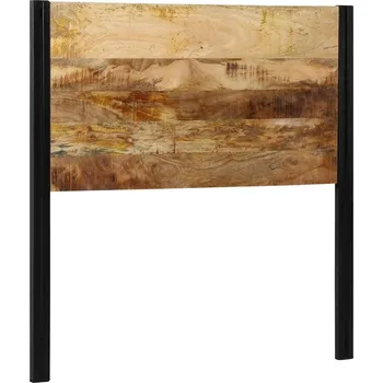 Čelo postele 100 cm z masivního dřeva a železa