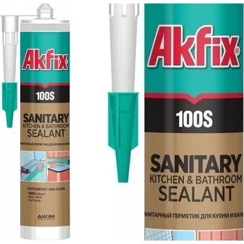 stavební silikon Sanitární silikon Akfix bezbarvý 310 ml