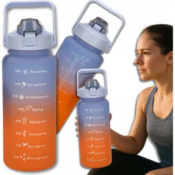 Láhev Láhev BPA FREE 2l motivační lahev na pití s držadlem 2000ml TRESSARI na vodu