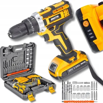 ROZBĚROVACÍ aku vrtačka POUZDRO 2xAKU 20V zásuvky MP0424