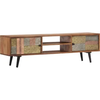 Televizní stolek TV stolek 140 x 30 x 40 cm masivní akáciové dřevo