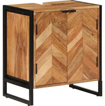 Koupelnový nábytek vidaXL Koupelnová skříňka 55 x 35 x 60 cm masivní akácie a železo