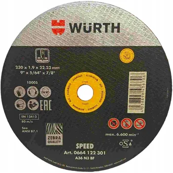 Řezný kotouč Řezací kotouč WURTH SPEED 230x1,9x22,23 mm pro hliník