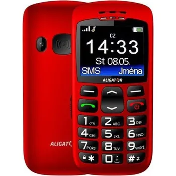Mobilní telefon Aligator A670 32 MB červená
