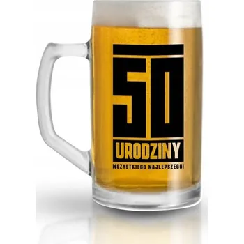 Sklenice Vtipný pivní Pivní Sklenice ze silného sklo dárek k narozeninám, 50 let