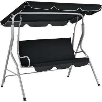 Zahradní houpačka Juskys Cecina černá