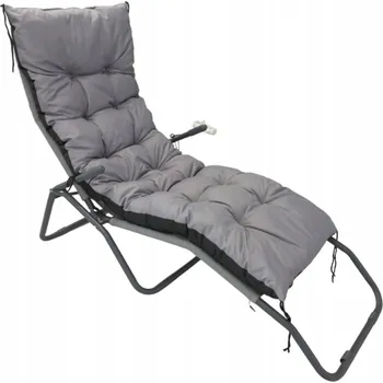Podsedák Polštář na zahradní lehátko Polštář na zahradní lehátko 180x50cm Voděodolný PVC Codura Grey