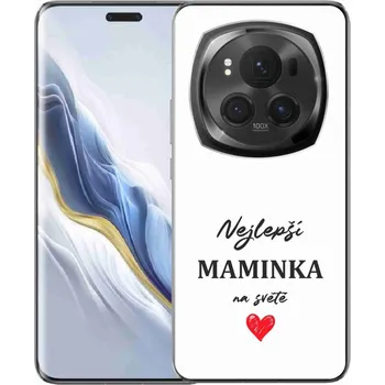 Pouzdro na mobilní telefon Gelový kryt mmCase na Honor Magic 6 Pro 5G - nejlepší maminka 1 bílé pozadí