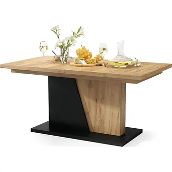 Jídelní stůl Rozkládací jídelní stůl NINO dub craft/černá