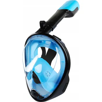 Potápěčská maska Maska do snorkelingu Gotel celoobličejová s trubičkou modrá L/XL