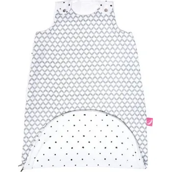 Spací pytel pro miminko MOTHERHOOD Pytel na spaní mušelínových 2v1 Zip a Round Grey Classics 3-18 m 0,5 tog