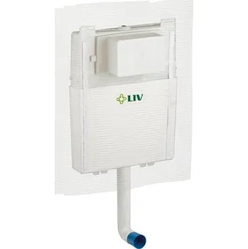 Klozet Liv-Fluidmaster LIV PRO STOJÍCÍ MÍSY - zúžená wc nádržka pro zazdění 9052 pro podlahové, stojící mísy - síla 8,9 cm