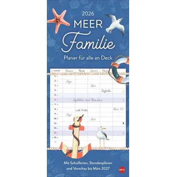 Cestování Meer Familie Familienplaner 2026 - Planer für alle an Deck