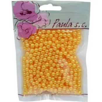 Dětské navlékací korálky Korálky 6mm žluté plastové 50 g