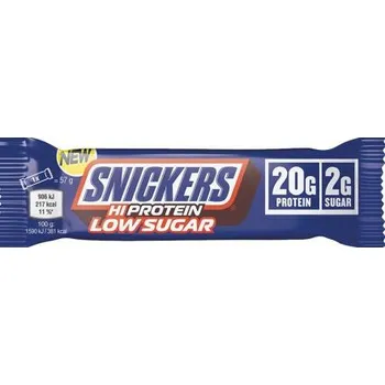 Snickers proteinová tyčinka s arašídy a karamelem se sníženým obsahem cukru 57 g