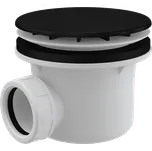 Alcadrain vaničkový sifon; průměr otvoru 90 mm; DN40; krytka černá mat (dříve Alcaplast)