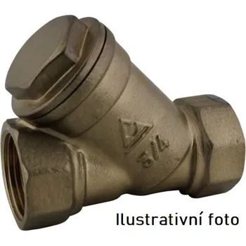 Eco produkty Mosazný šikmý filtr 3" s nerez sítkem - použití i pro pitnou vodu